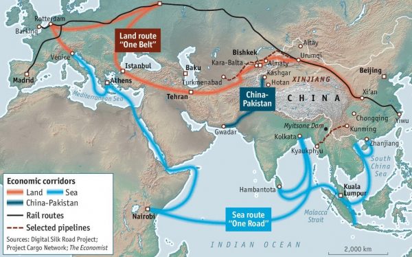 One Belt One Road Map SurvivalBlog