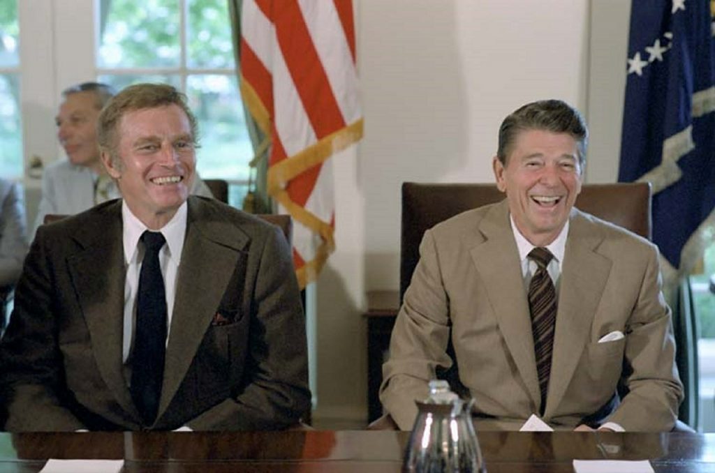 Charlton Heston And Ronald Reagan