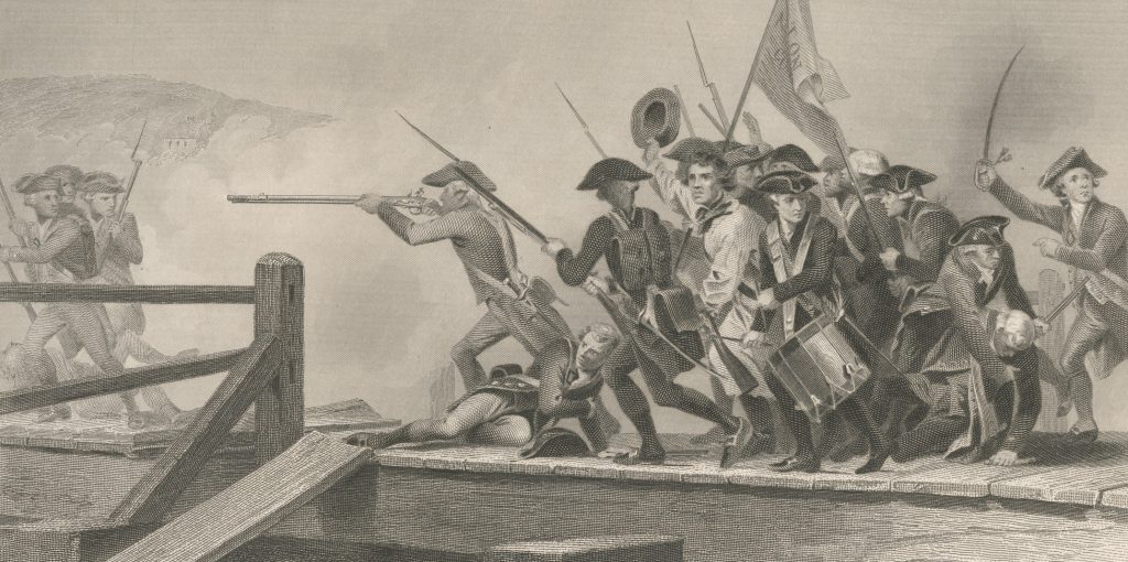 Battle of Concord Bridge Revolutionary War