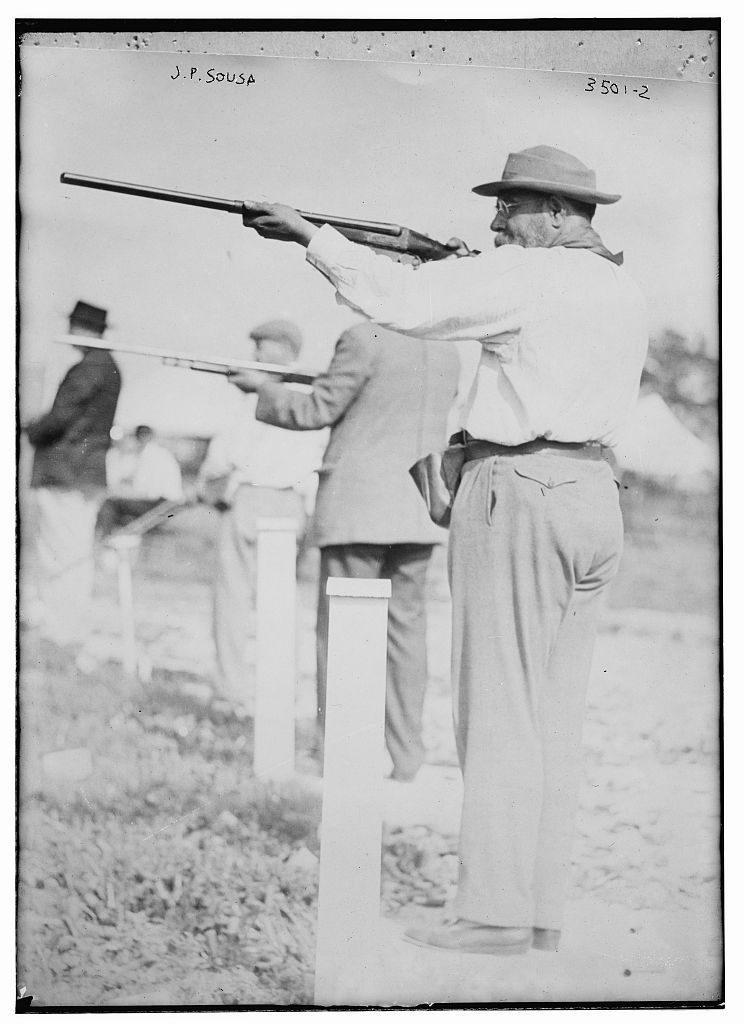 John Philip Sousa with Shotgun