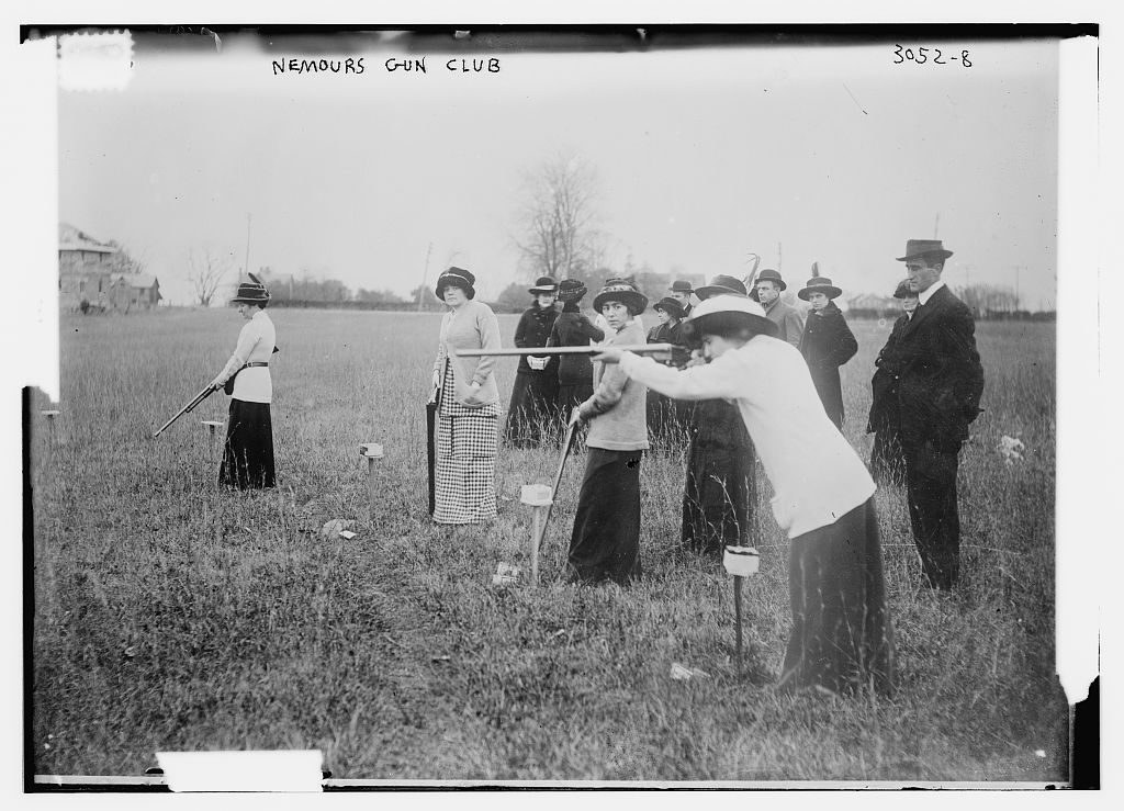 Nemours Gun Club - Women Shooting Shotguns