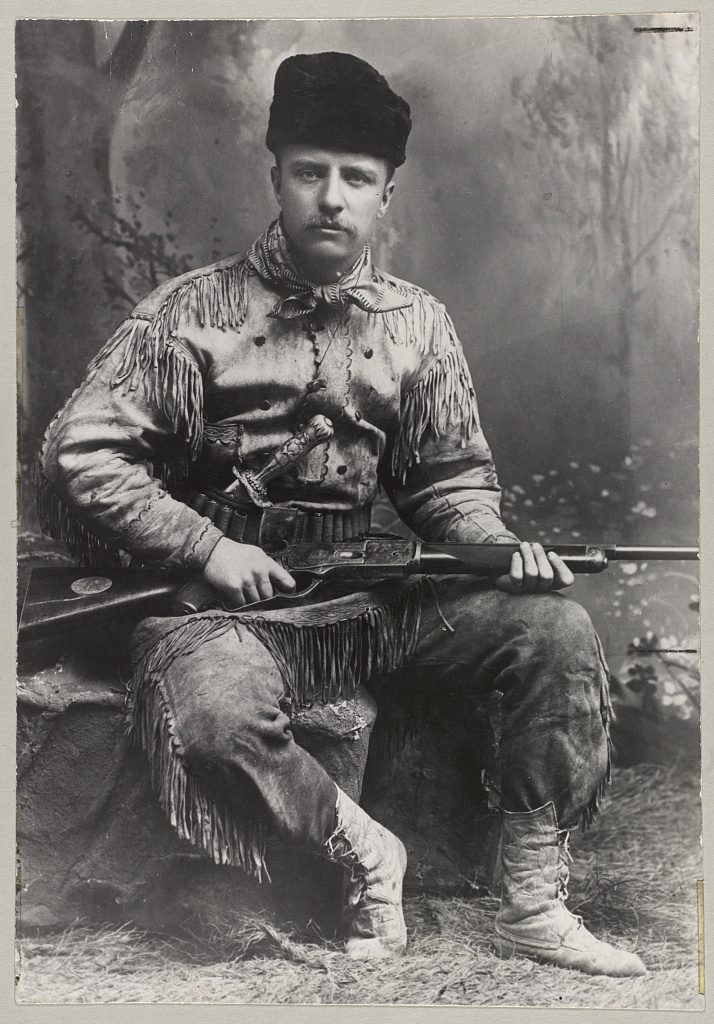 Theodore Roosevelt With Winchester M1886 Rifle