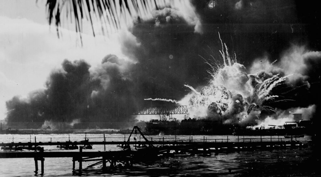 USS Shaw Explodes at Pearl Harbor World War II