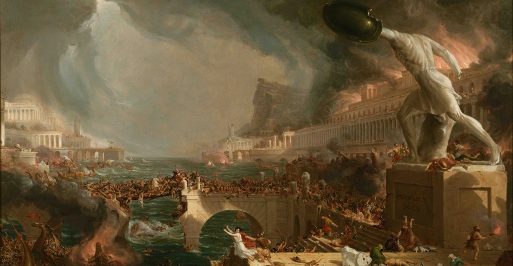 Thomas Cole: The Course of Empire, Destruction - 1836
