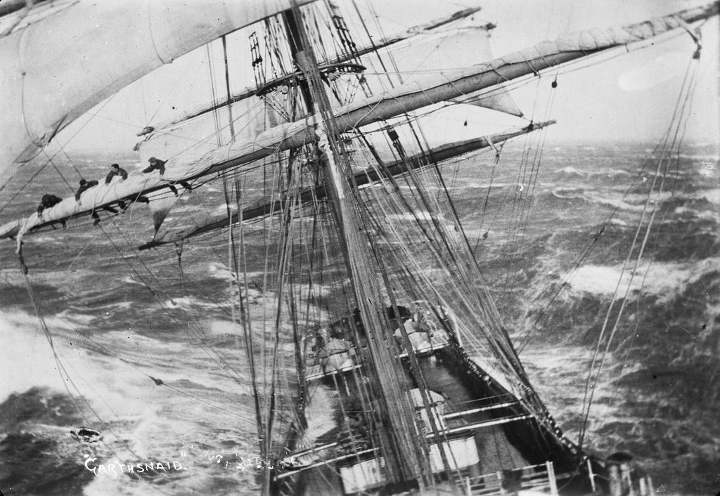 Ship Garthsnaid in Storm, circa 1920s