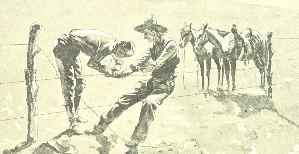 BarbedWireFence Repair - Cowboys