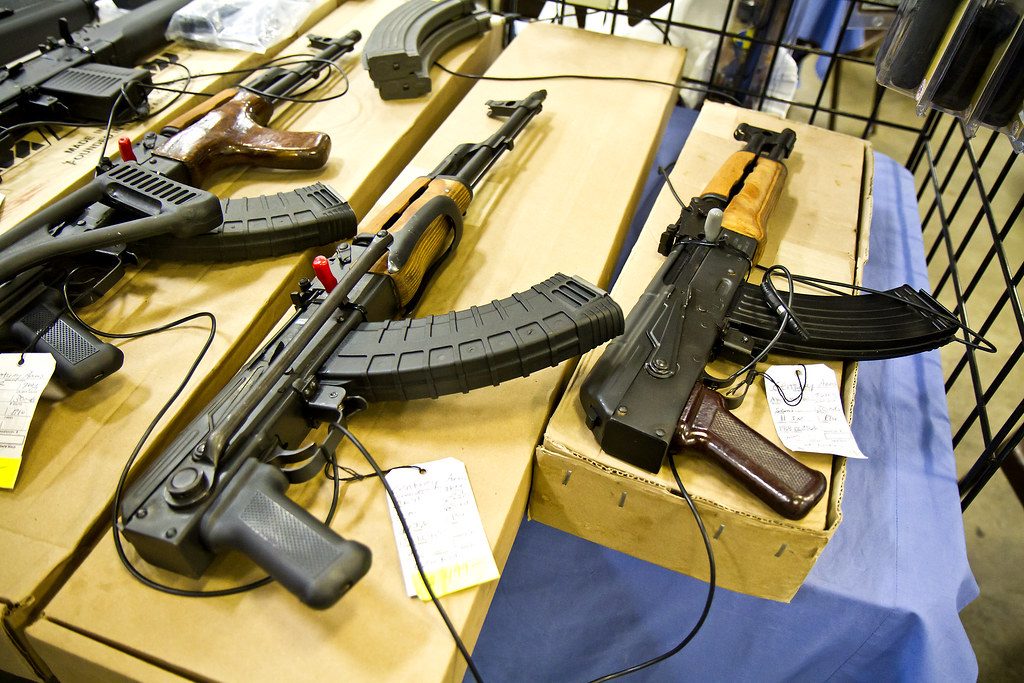 AKs on Gun Show Table