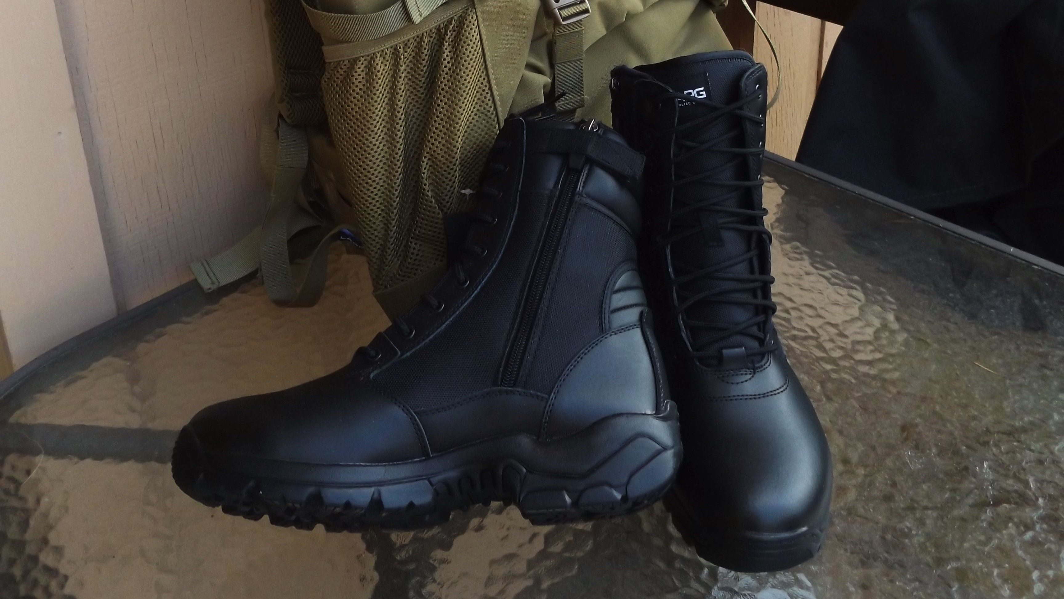 la police gear side zip boots