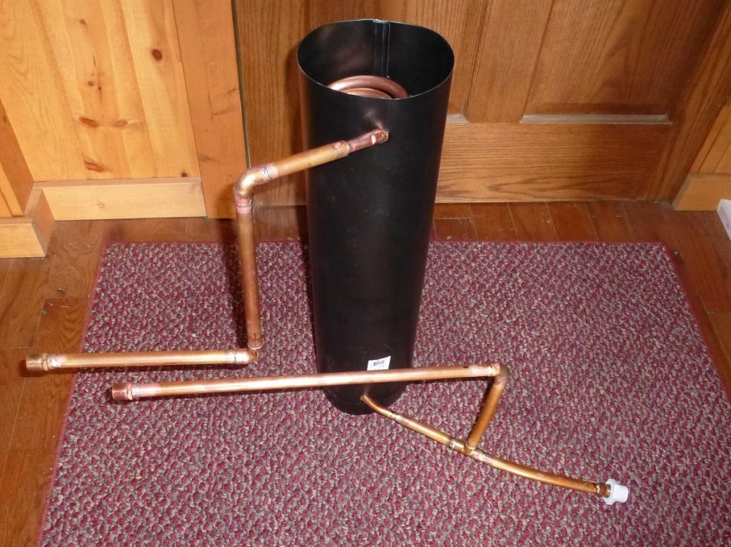 I set out to build a prototype rocket water heater (RWH)