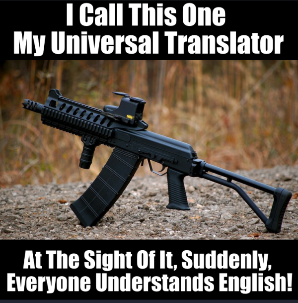 My Universal Translator. Suddenly, Everyone Understands English!