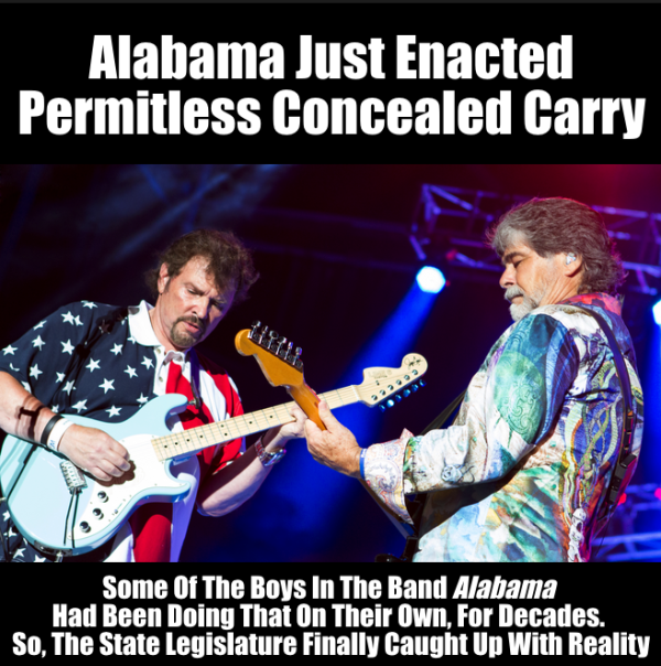 Alabama Just Enacted Permitless Concealed Carry