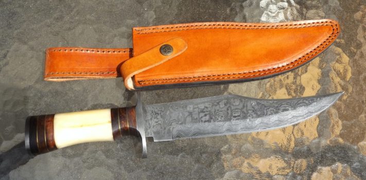 Valley Forge Damascus Bowie, by Pat Cascio