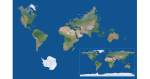 World Map: Proportionally Accurate Landmasses