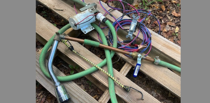 Improvised Shower Fixtures and Pumps, by A.F.